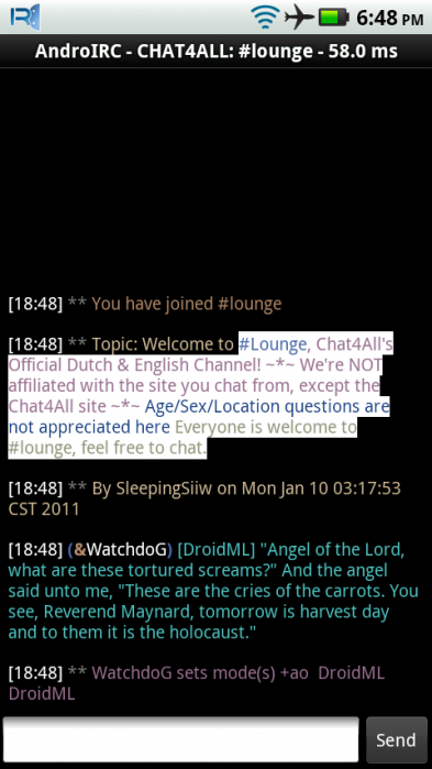 IRC-Client - Chat4AllFAQ